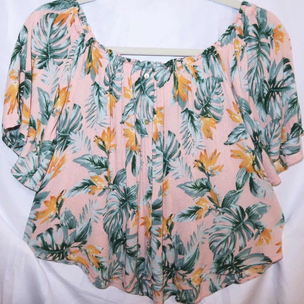 Women Floral Shoulder Off - Good Condition